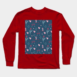 Valentine's day pattern Long Sleeve T-Shirt